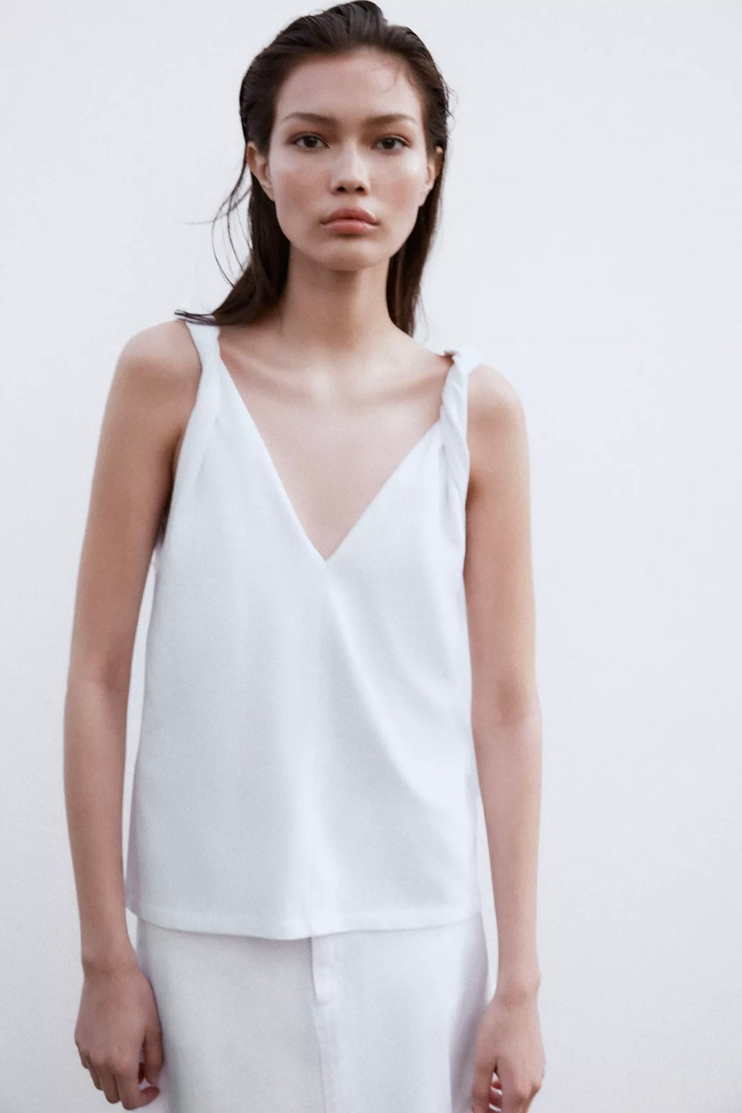 PLAYERA FRUNCES ALGODÓN