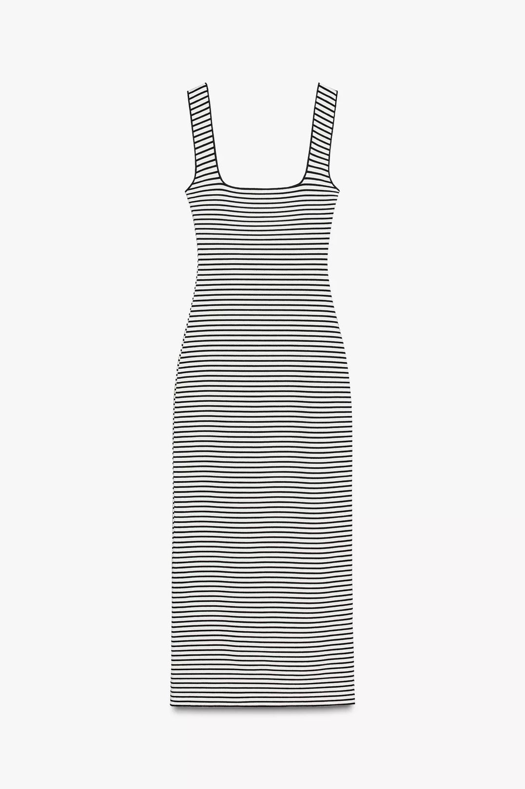 VESTIDO ESCOTE CUADRADO STRETCH