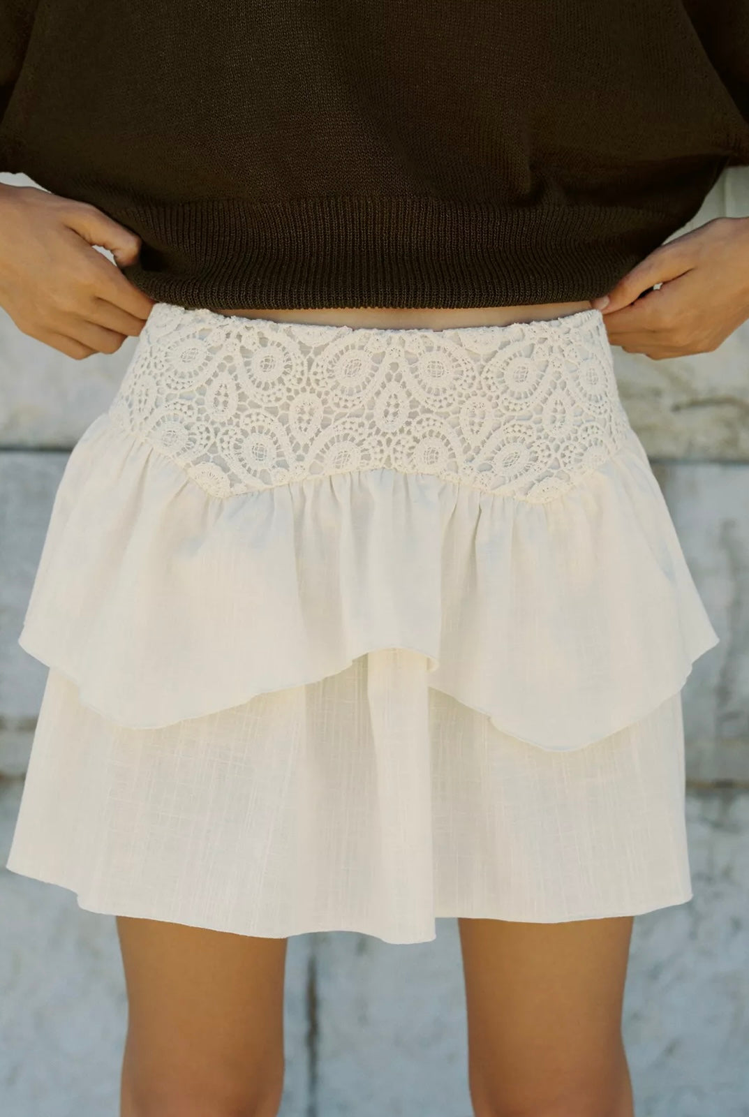 FALDA MINI OLANES CROCHET