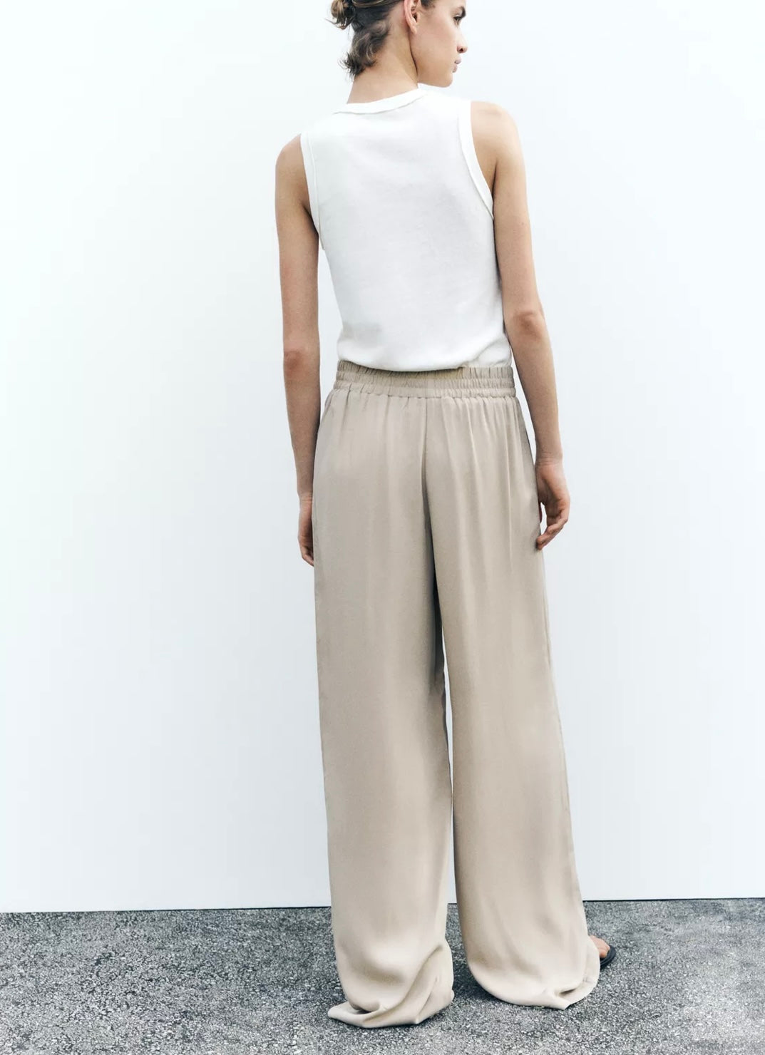 PANTALÓN ANCHO CINTURA ELÁSTICA