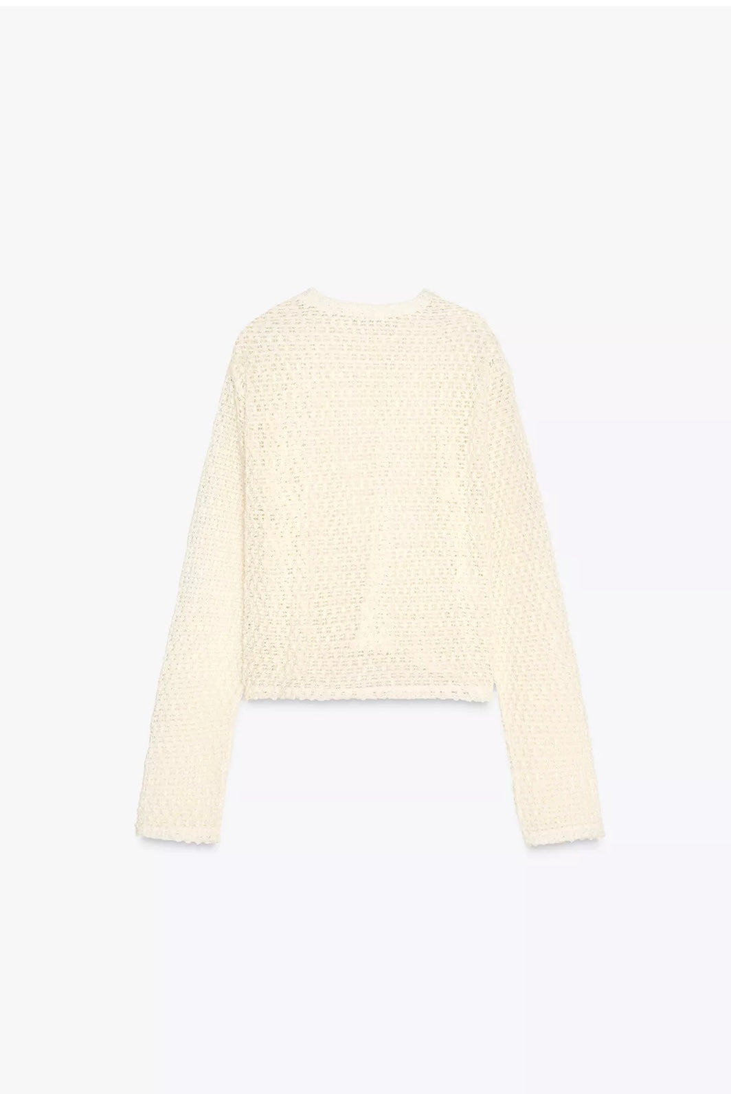 TOP MANGA LARGA CROCHET