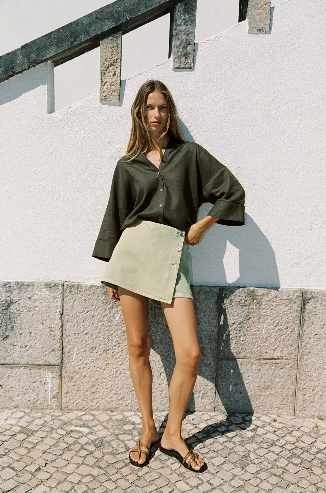 FALDA PANTALÓN Z1975 MEZCLILLA