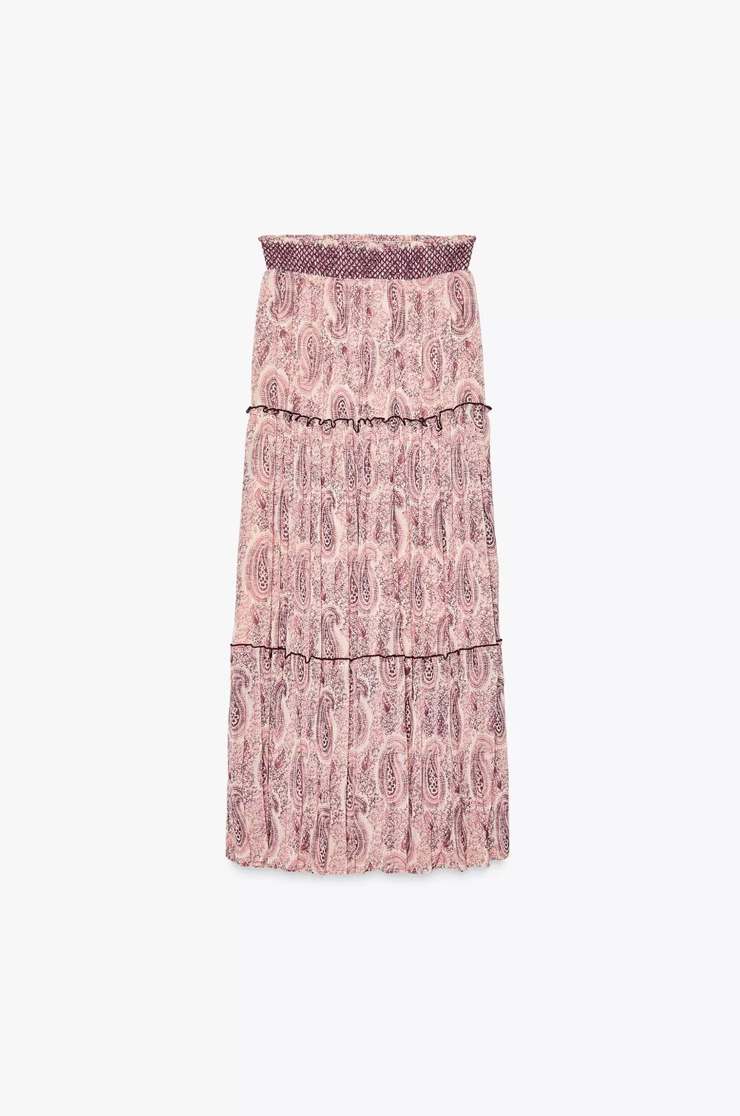 FALDA MIDI ESTAMPADA