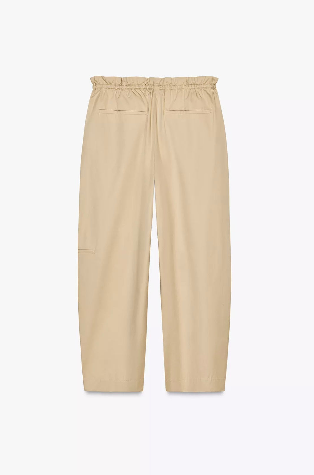 PANTALÓN BARREL CINTURA COMBINADA