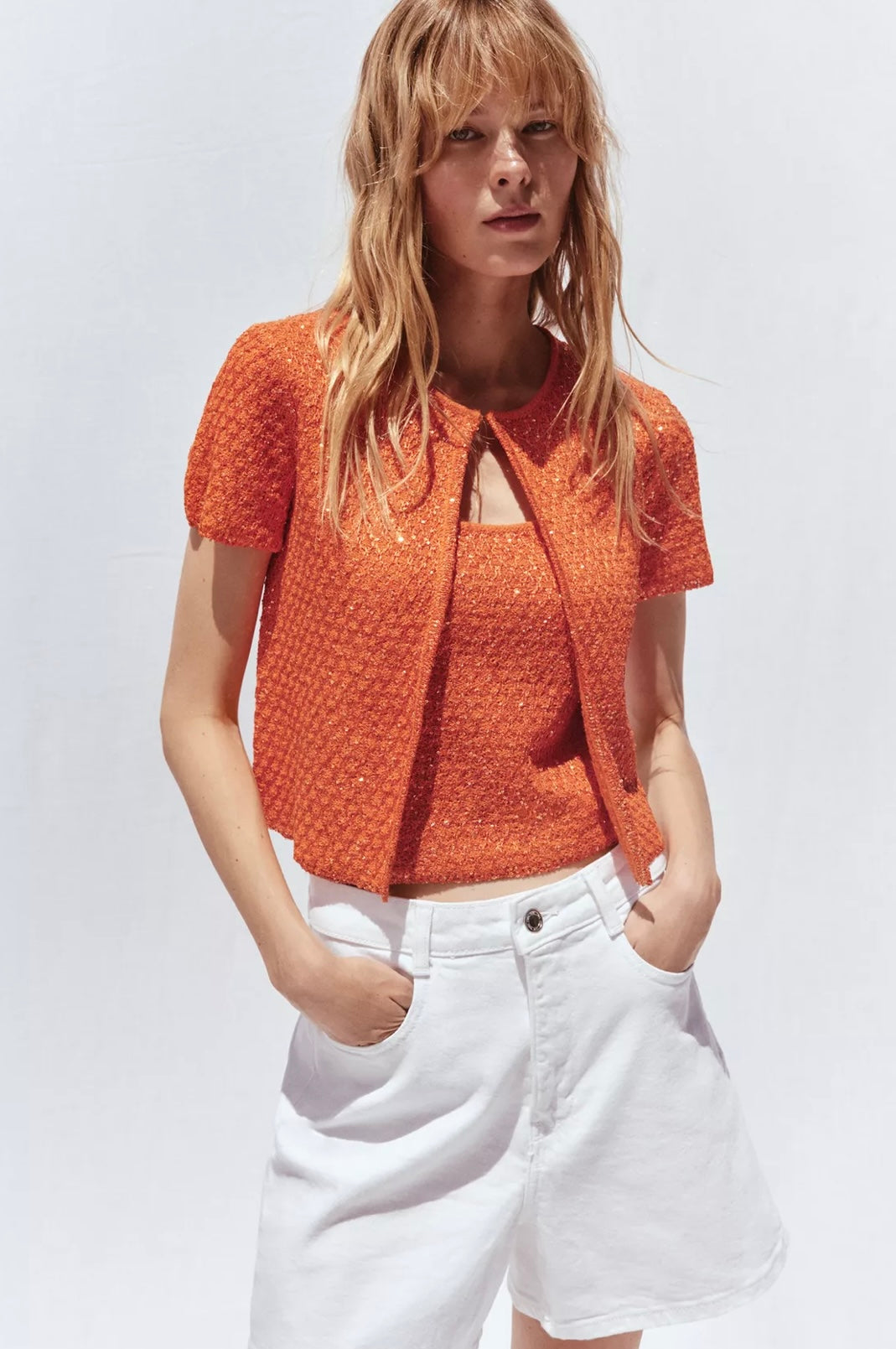 SEQUIN KNIT TOP
