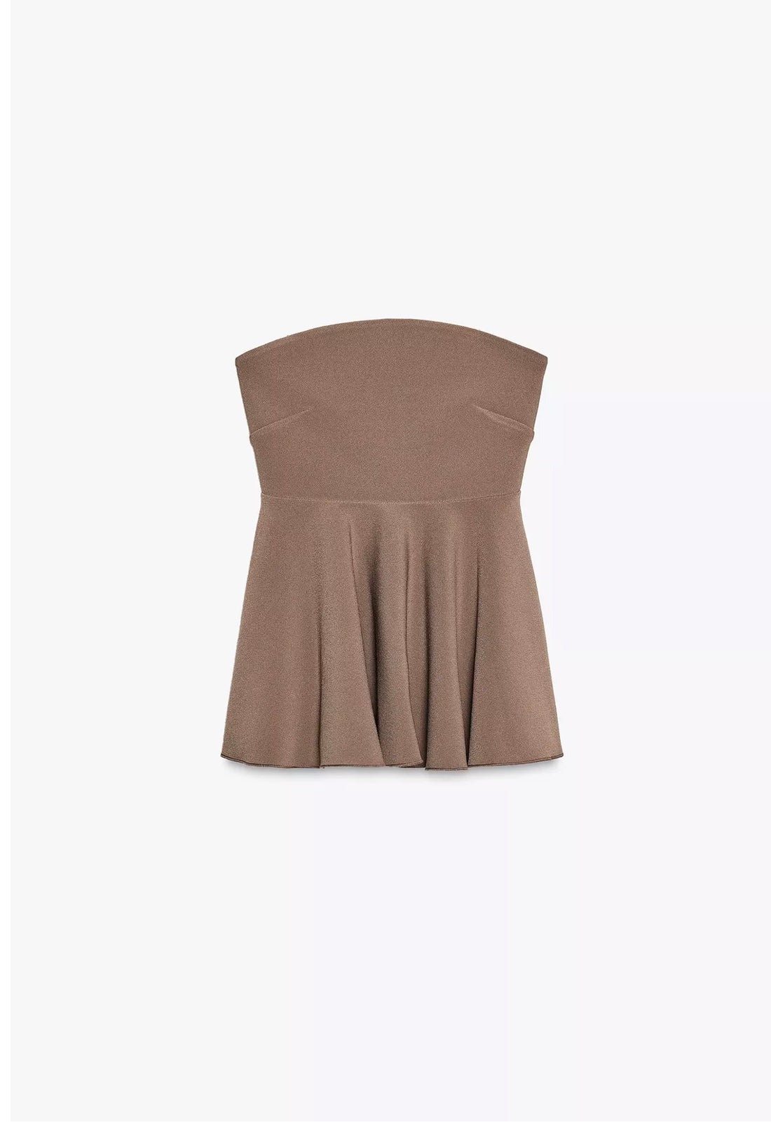 STRAPLESS CREPE TOP