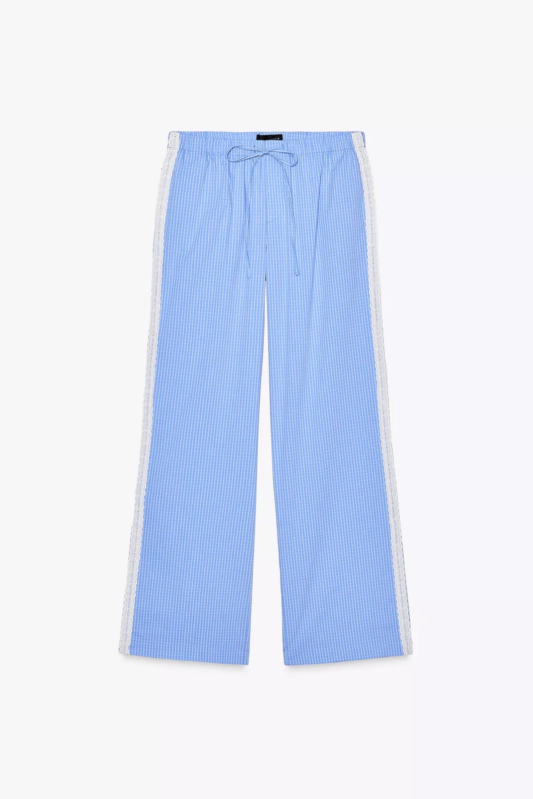 PANTALÓN PIJAMERO CUADROS ENCAJE