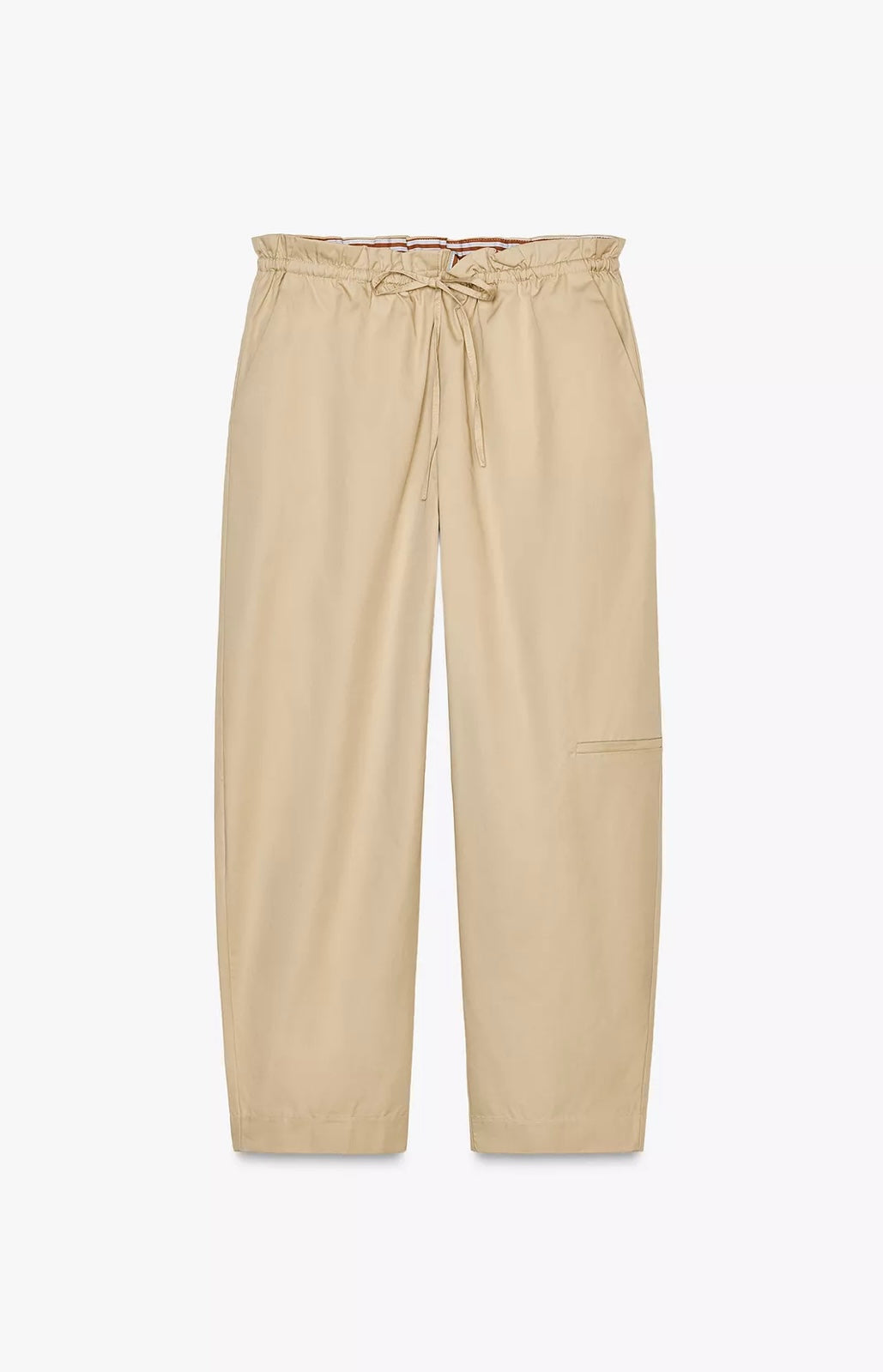 PANTALÓN BARREL CINTURA COMBINADA