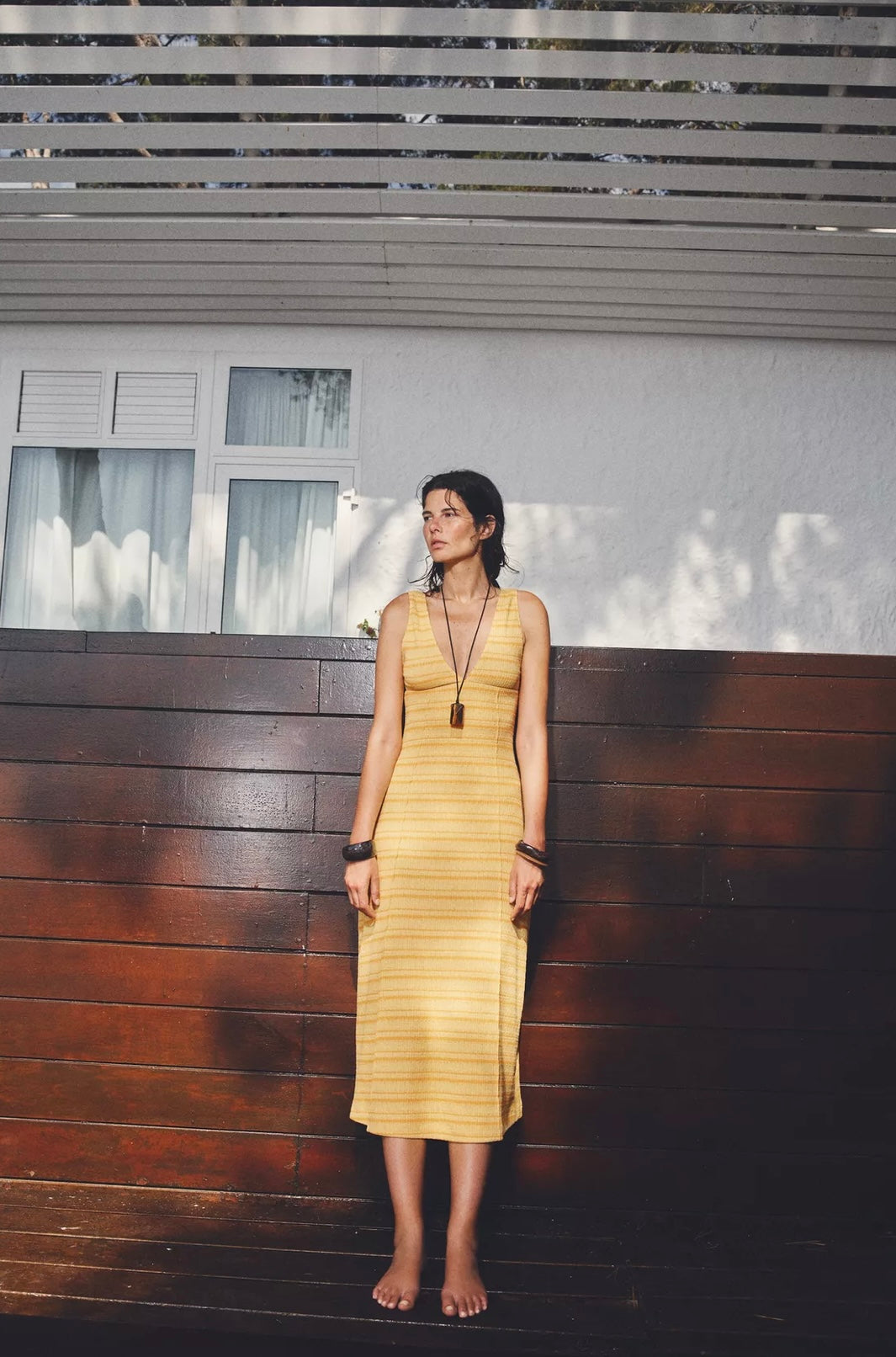 VESTIDO MIDI RÚSTICO
