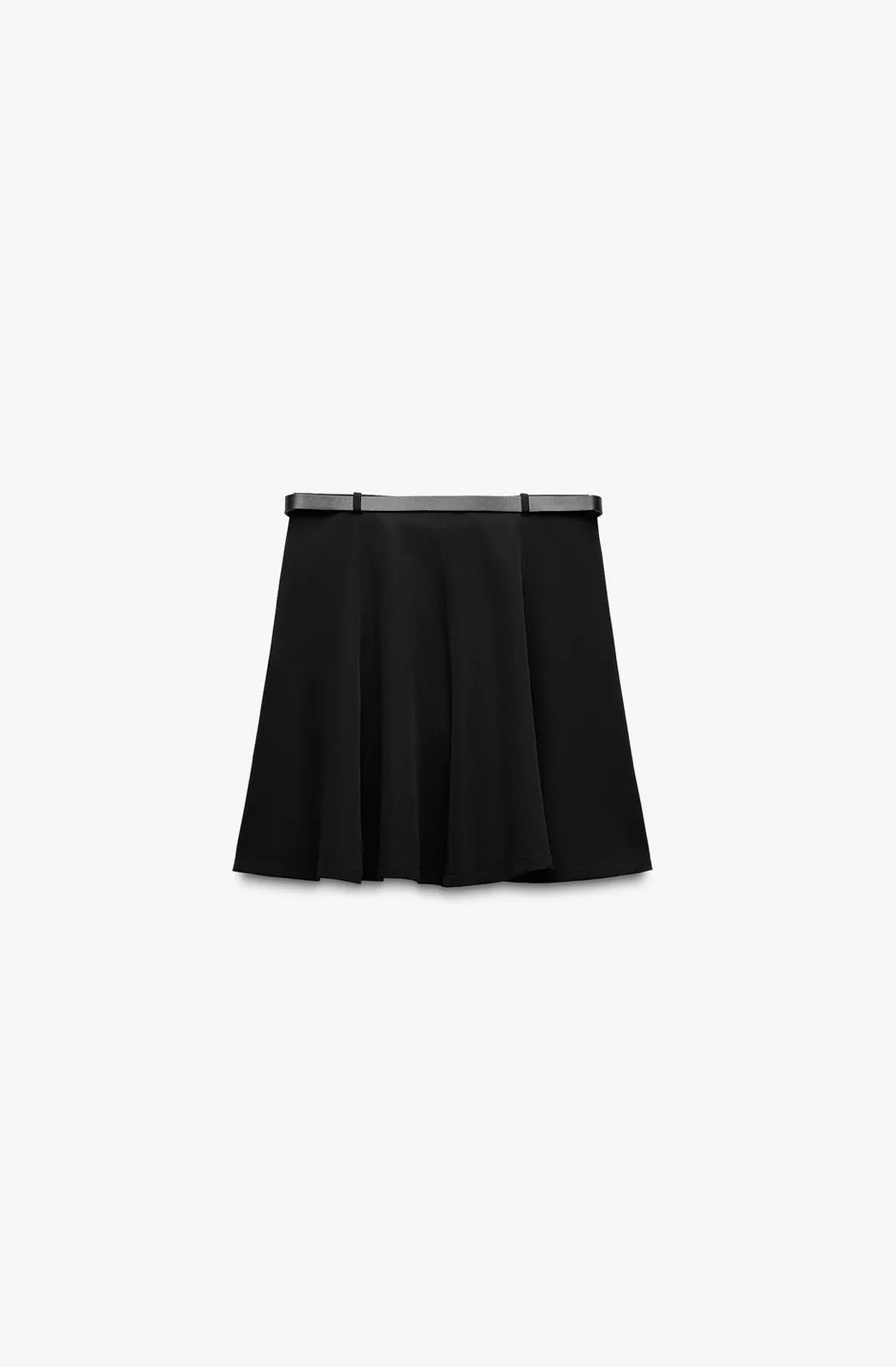 FALDA MINI CREPE CINTURÓN