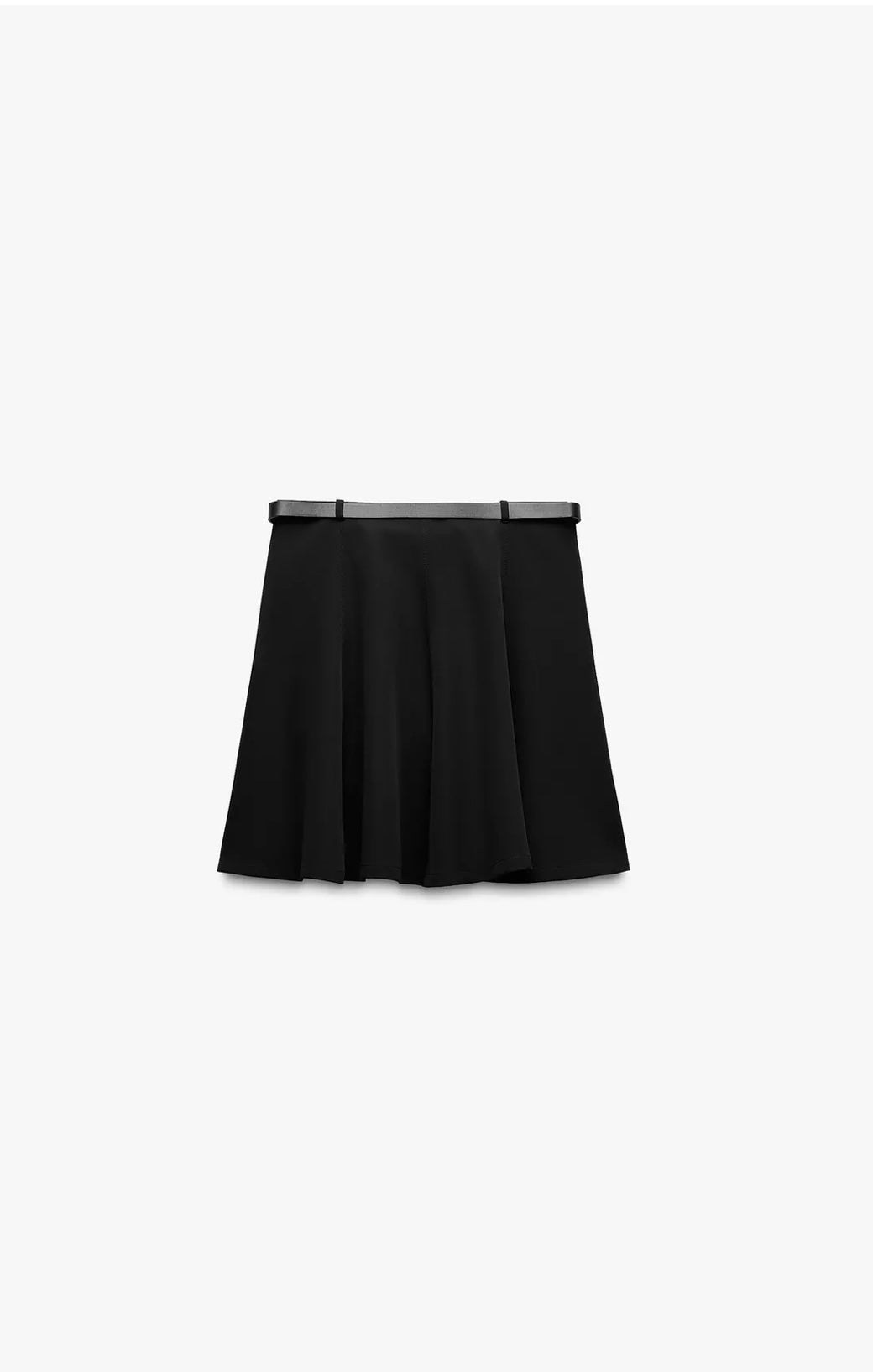 FALDA MINI CREPE CINTURÓN
