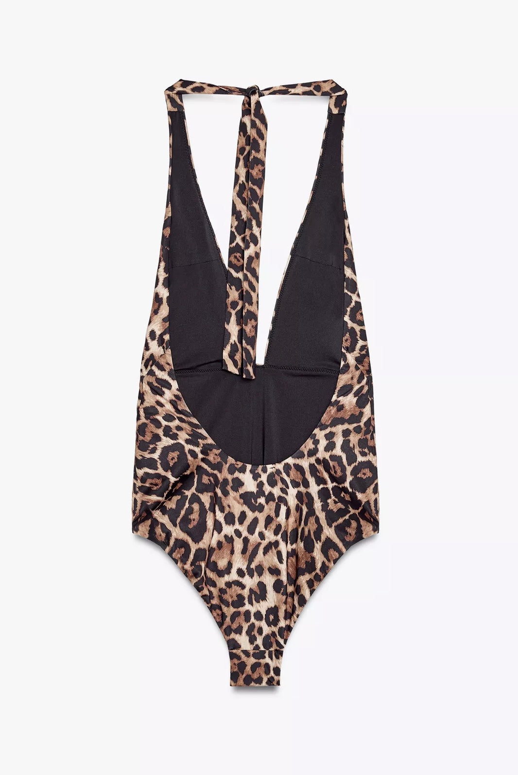 TRAJE DE BAÑO HALTER ESTAMPADO ANIMAL