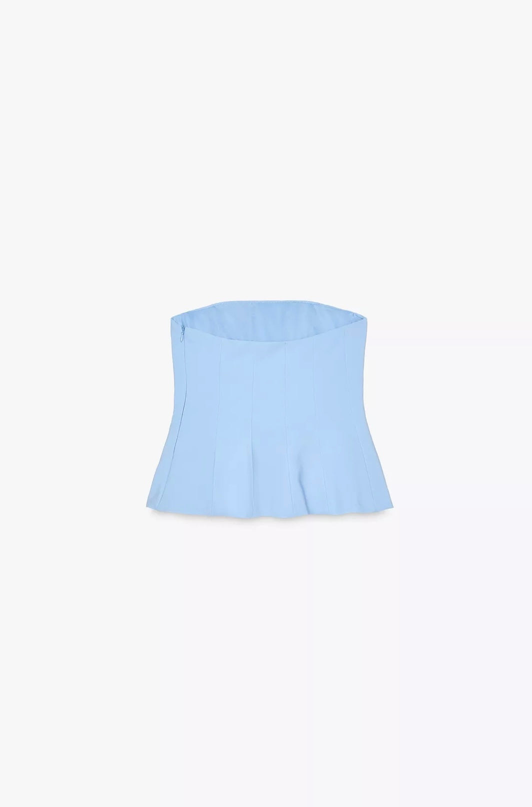 TOP STRAPLESS PEPLUM