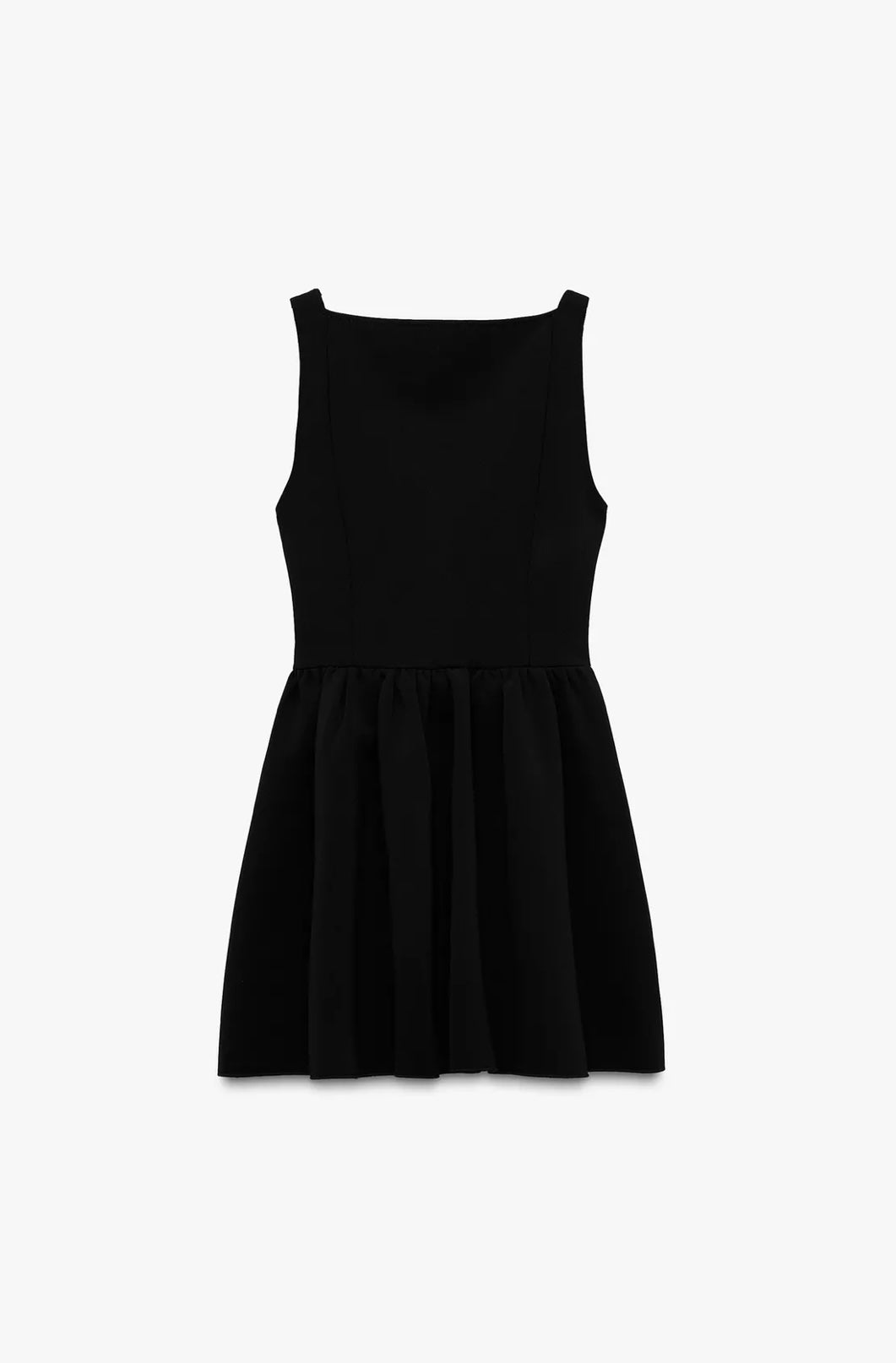 VESTIDO SKATER FRUNCES