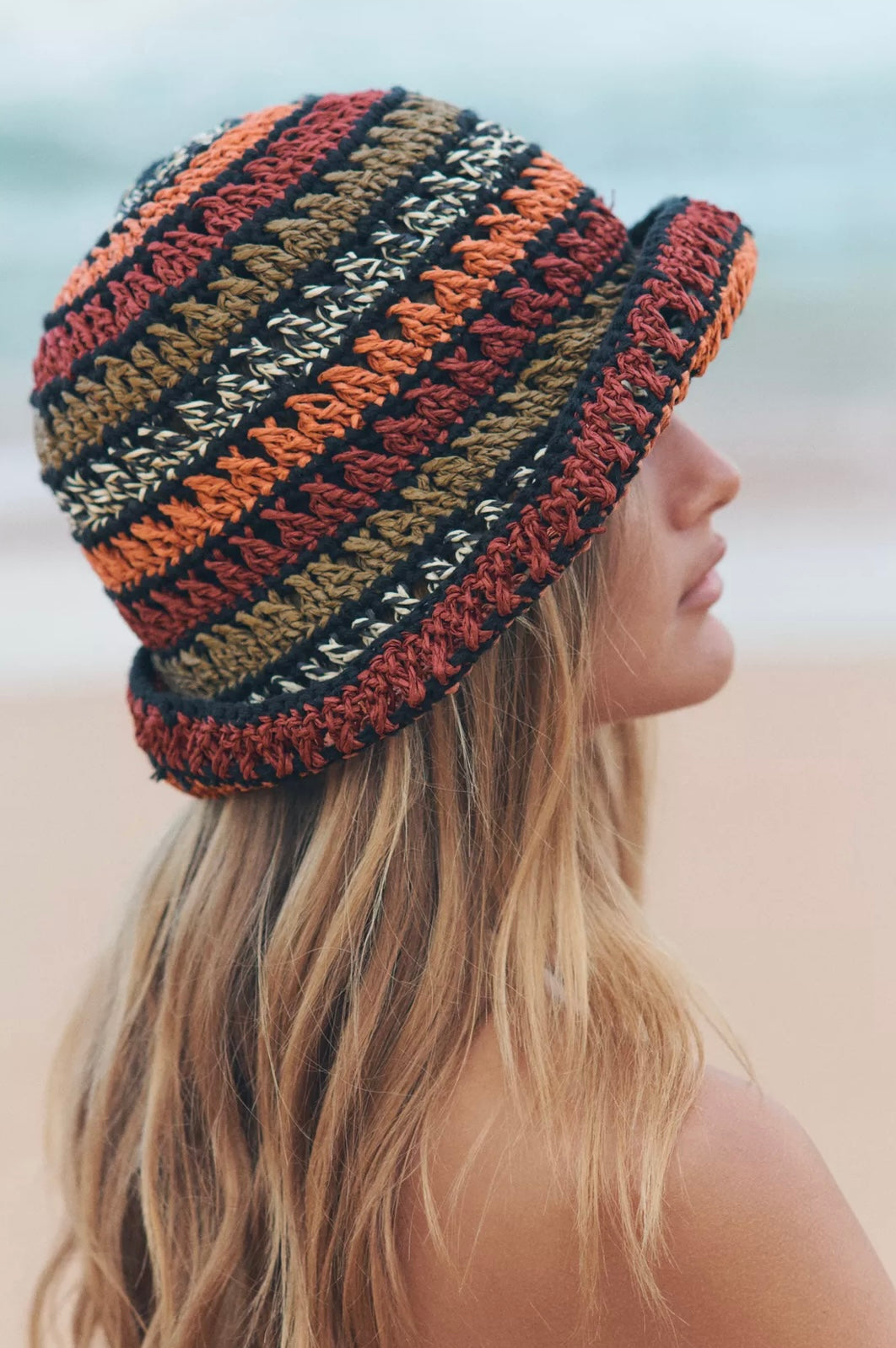 GORRO BUCKET TRENZADO COMBINADO