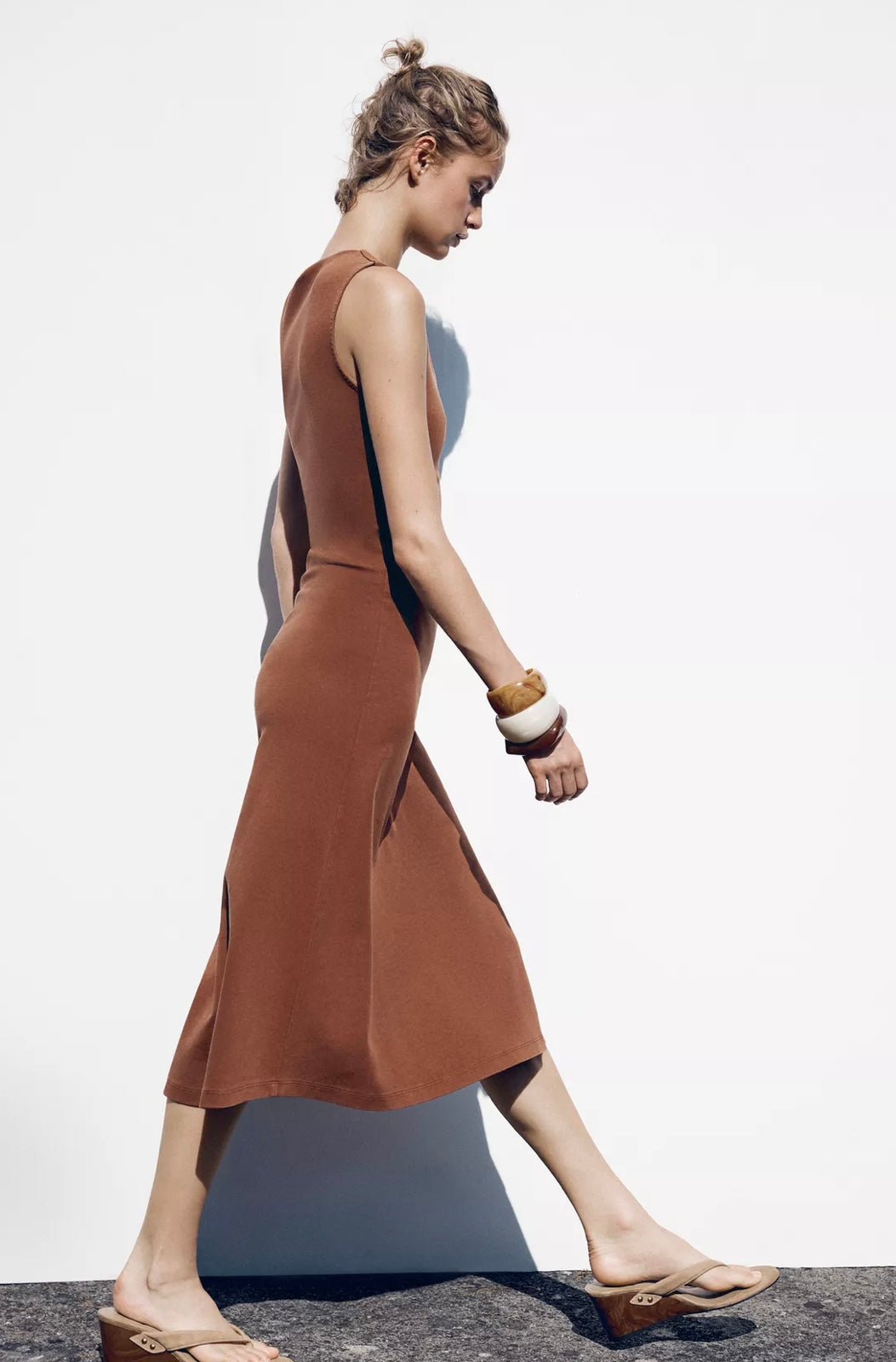 VESTIDO MIDI INTERLOCK