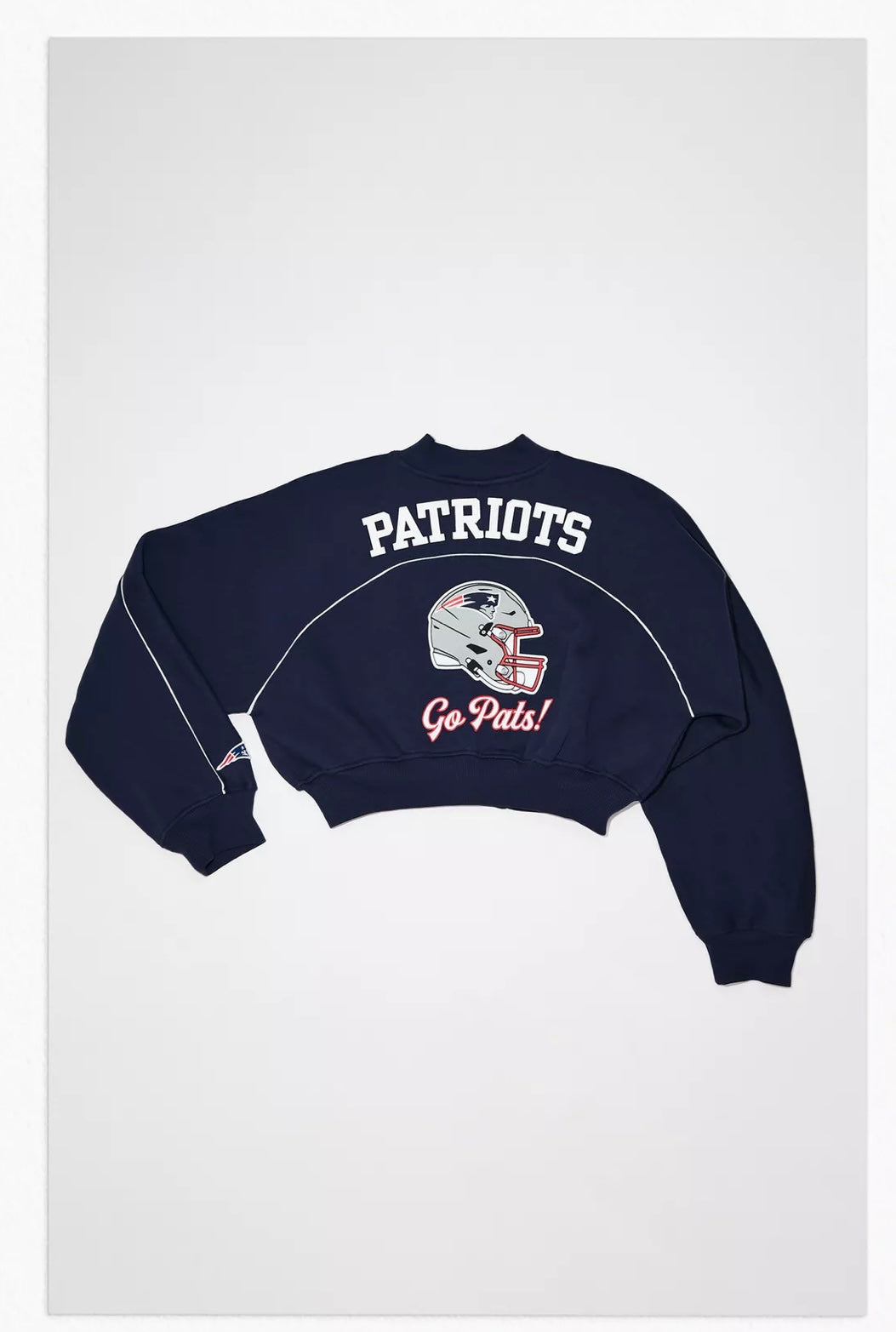SUDADERA CROP NEL PATRIOTS