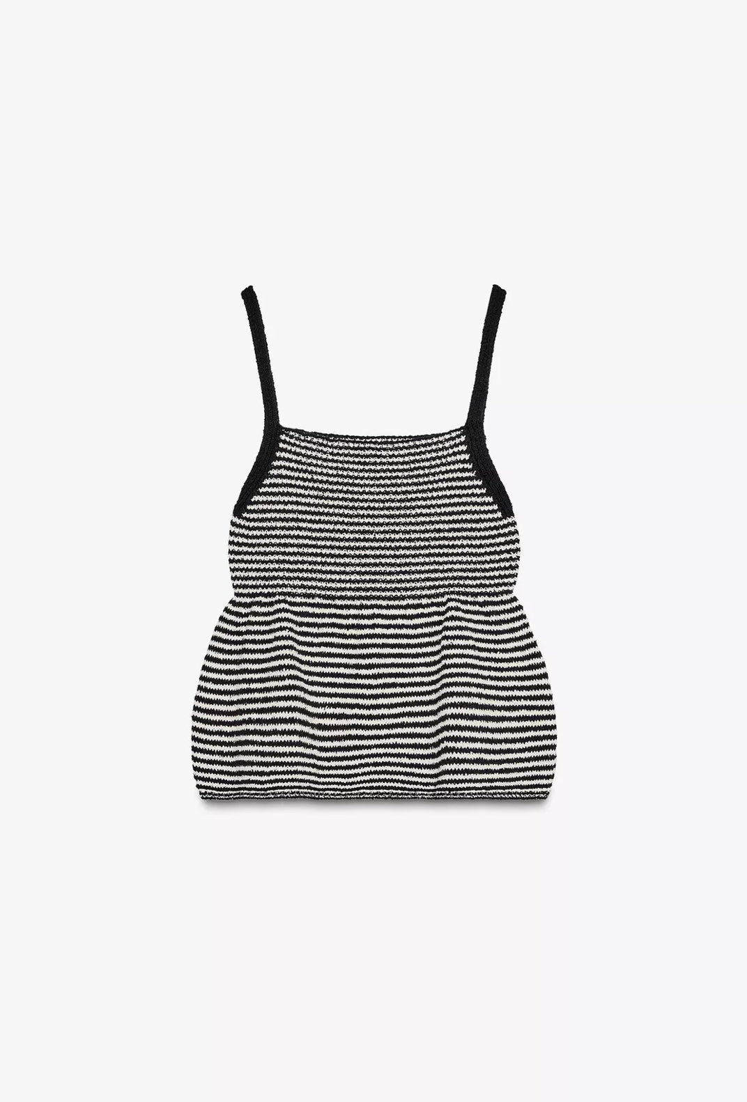TOP PUNTO RAYAS PEPLUM