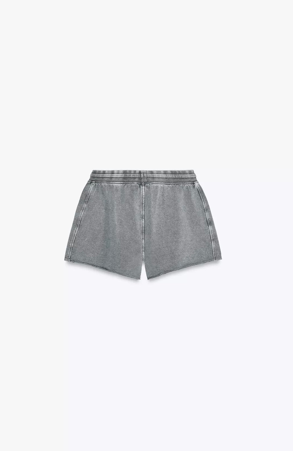 SHORTS FELPA EFECTO LAVADO TEXTO