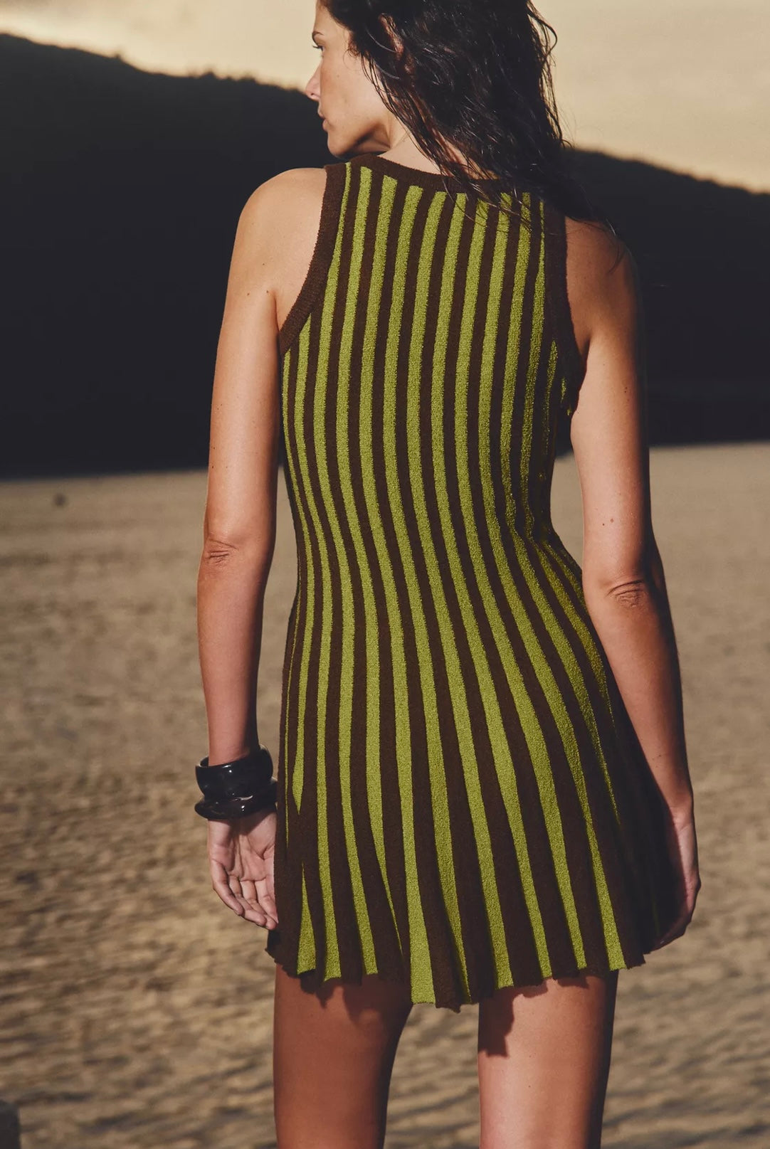 VESTIDO PUNTO CORTADO RAYAS