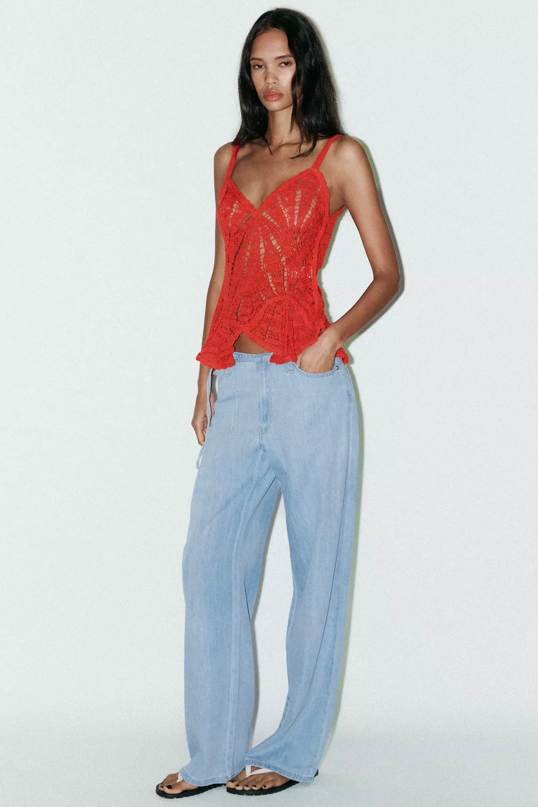 TOP PEPLUM CROCHET