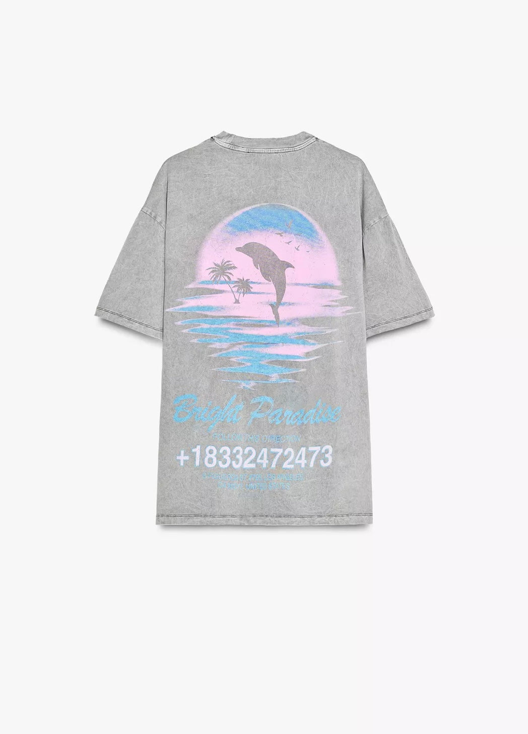 PLAYERA EFECTO LAVADO ESTAMPADA