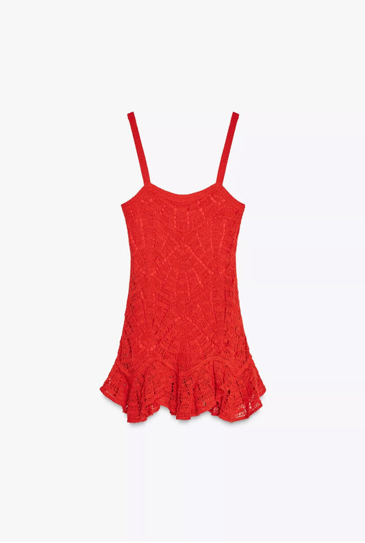 VESTIDO PEPLUM CROCHET