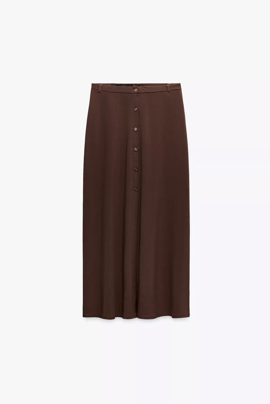 FALDA MIDI BOTONES