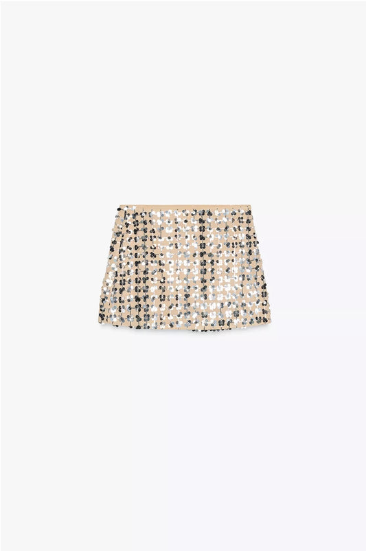FALDA MINI LENTEJUELAS