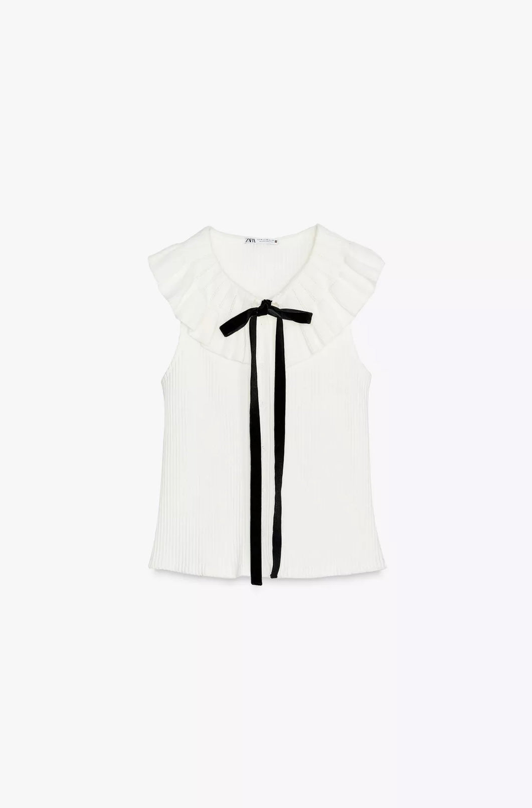 TOP CUELLO TRICOT LAZO