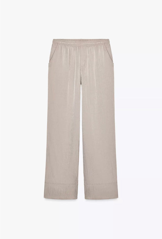 SATIN PAJAMA PANTS