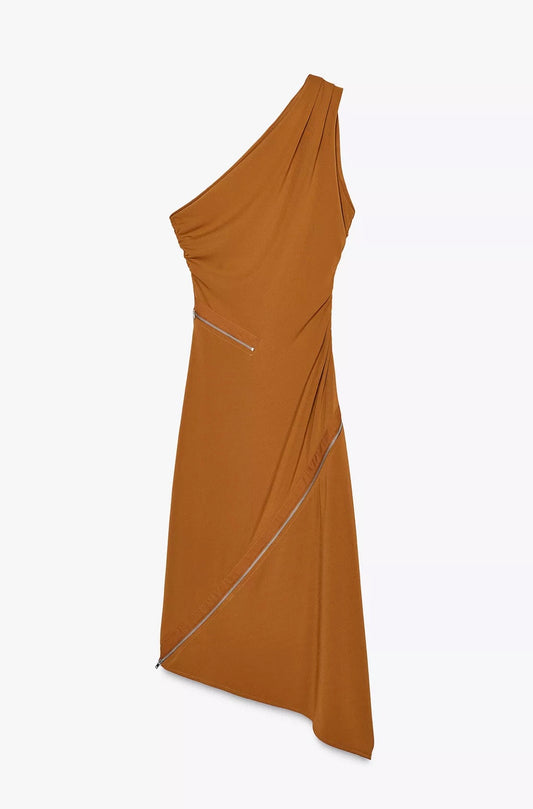 VESTIDO ASIMÉTRICO ZIPPERS