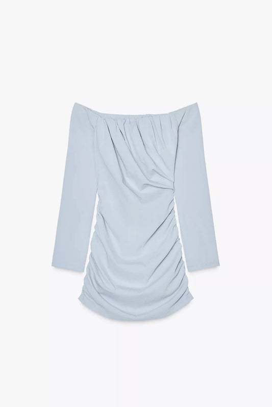 VESTIDO CORTO FRUNCES
