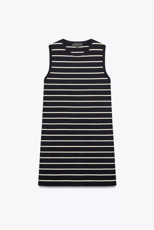 VESTIDO MINI PUNTO RAYAS