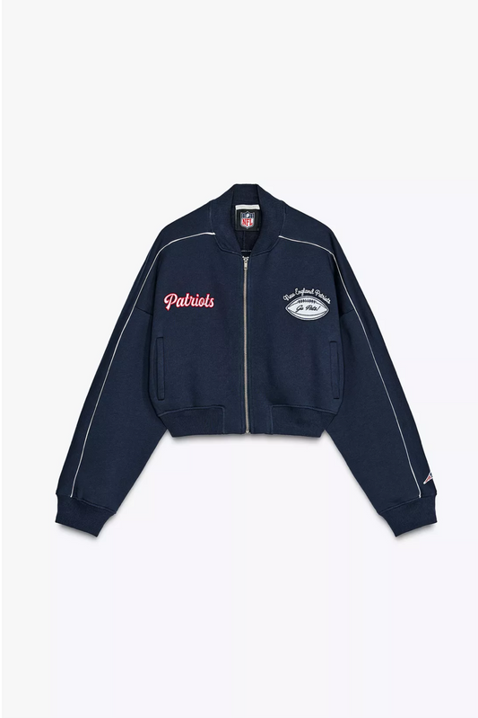 SUDADERA CROP NEL PATRIOTS
