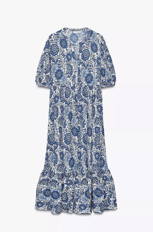 VESTIDO MIDI ESTAMPADO