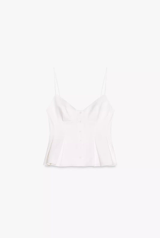 TOP POPELINA PLIEGUES