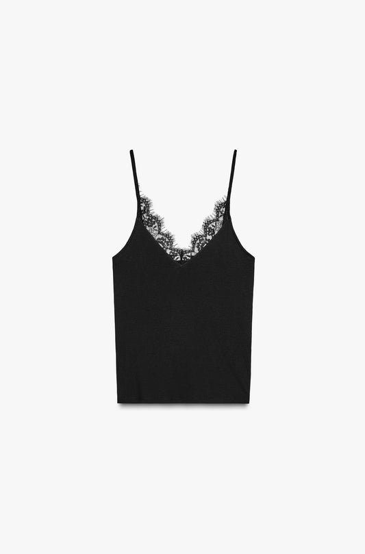 PLAYERA RIB TIRANTES ENCAJE