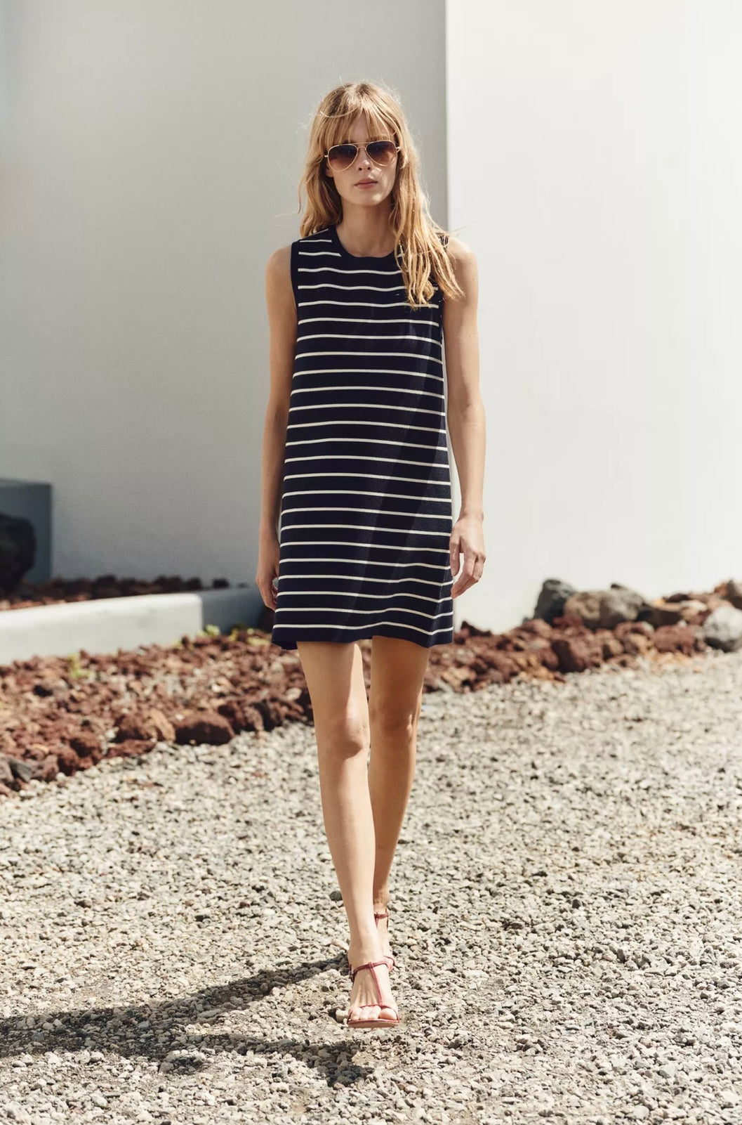 VESTIDO MINI PUNTO RAYAS