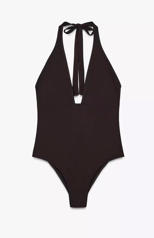 TRAJE DE BAÑO TRIANGULAR HALTER