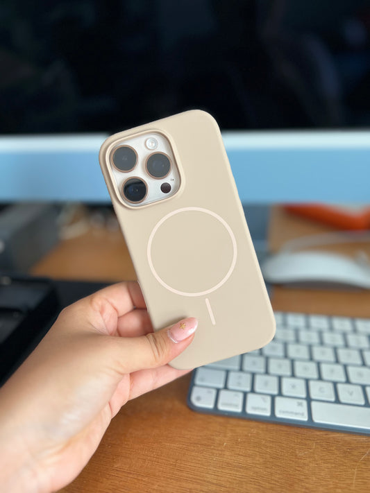 Silicon MagSafe beige