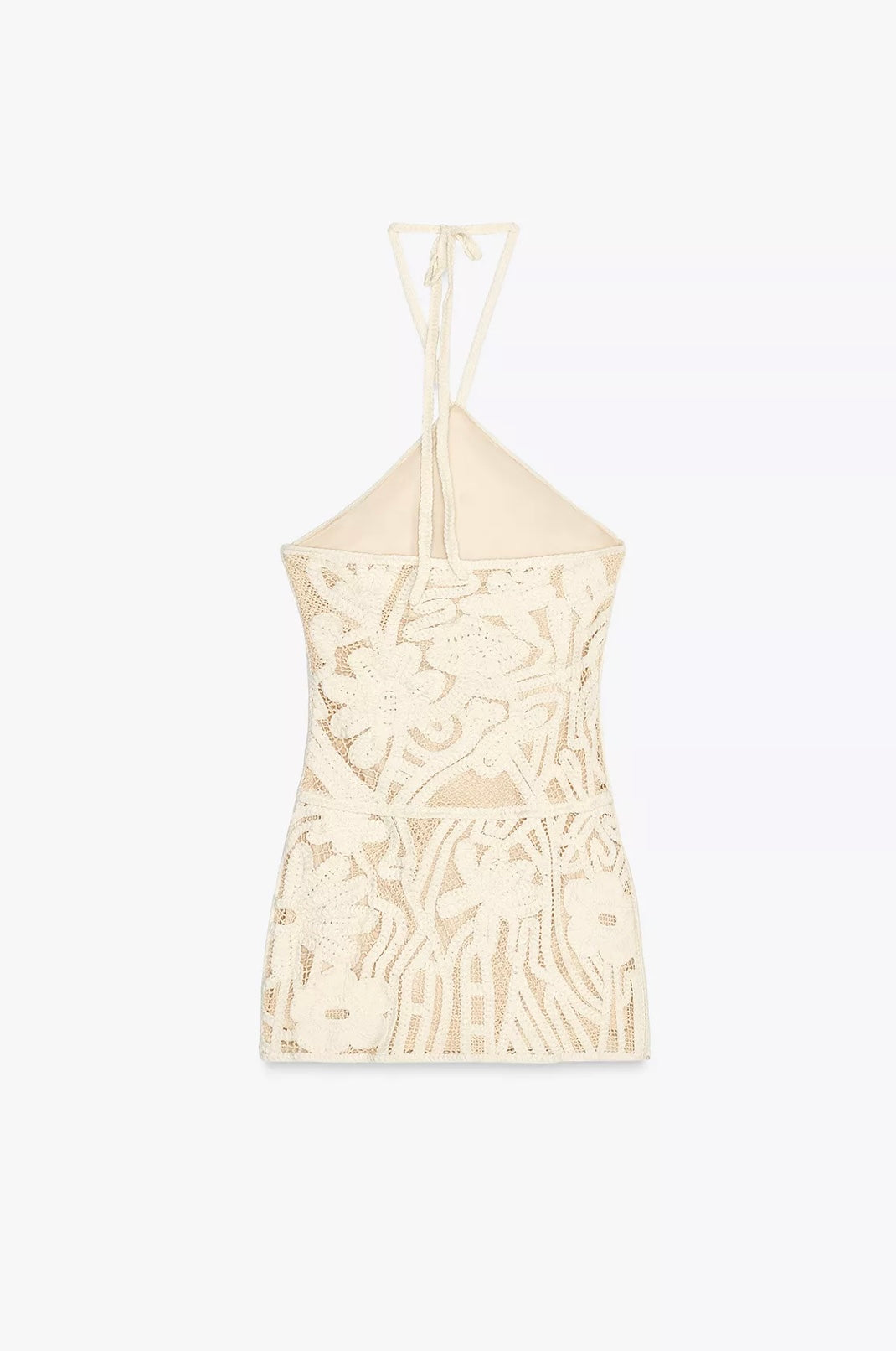 VESTIDO HALTER BORDADO