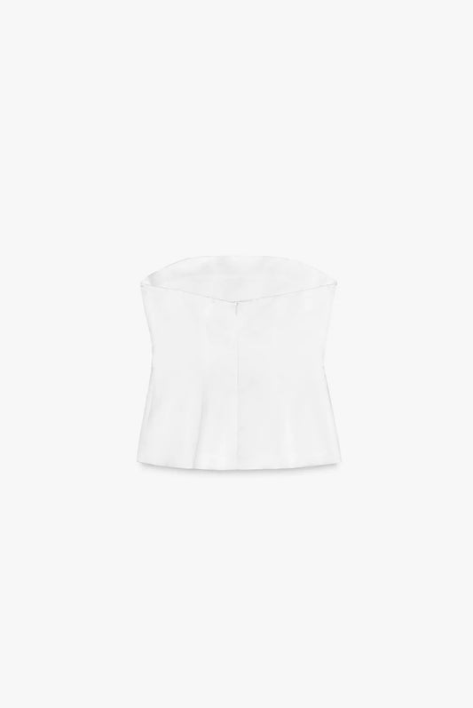 TOP SATINADO STRAPLESS