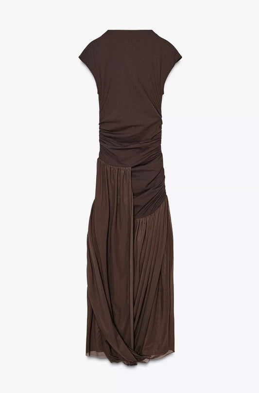 VESTIDO COMBINADO TUL GLOBO