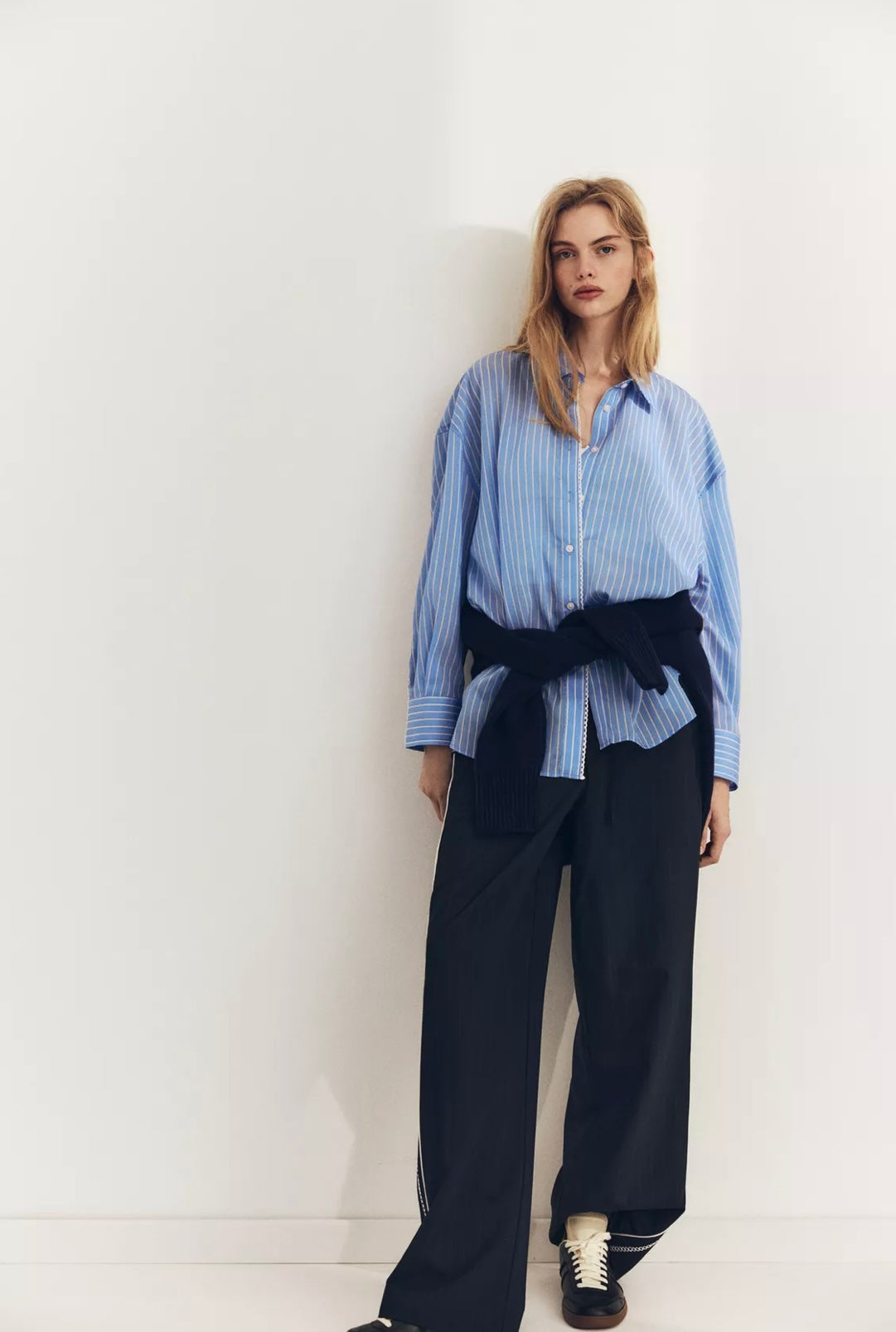 CAMISA OVERSIZE RAYAS POPELINA