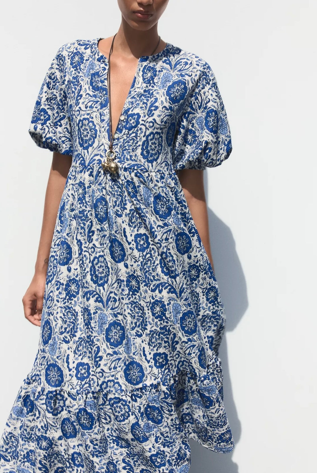 VESTIDO MIDI ESTAMPADO