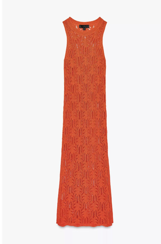 VESTIDO MIDI PUNTO POINTELLE