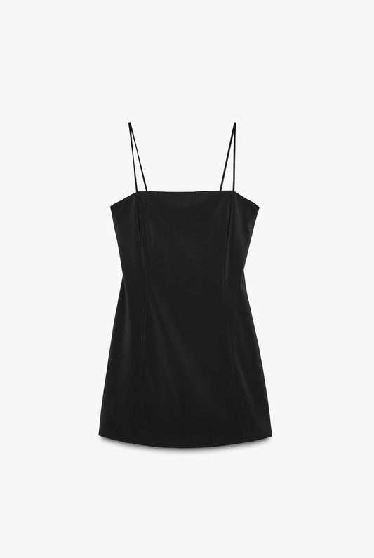 VESTIDO CORTO CREPE