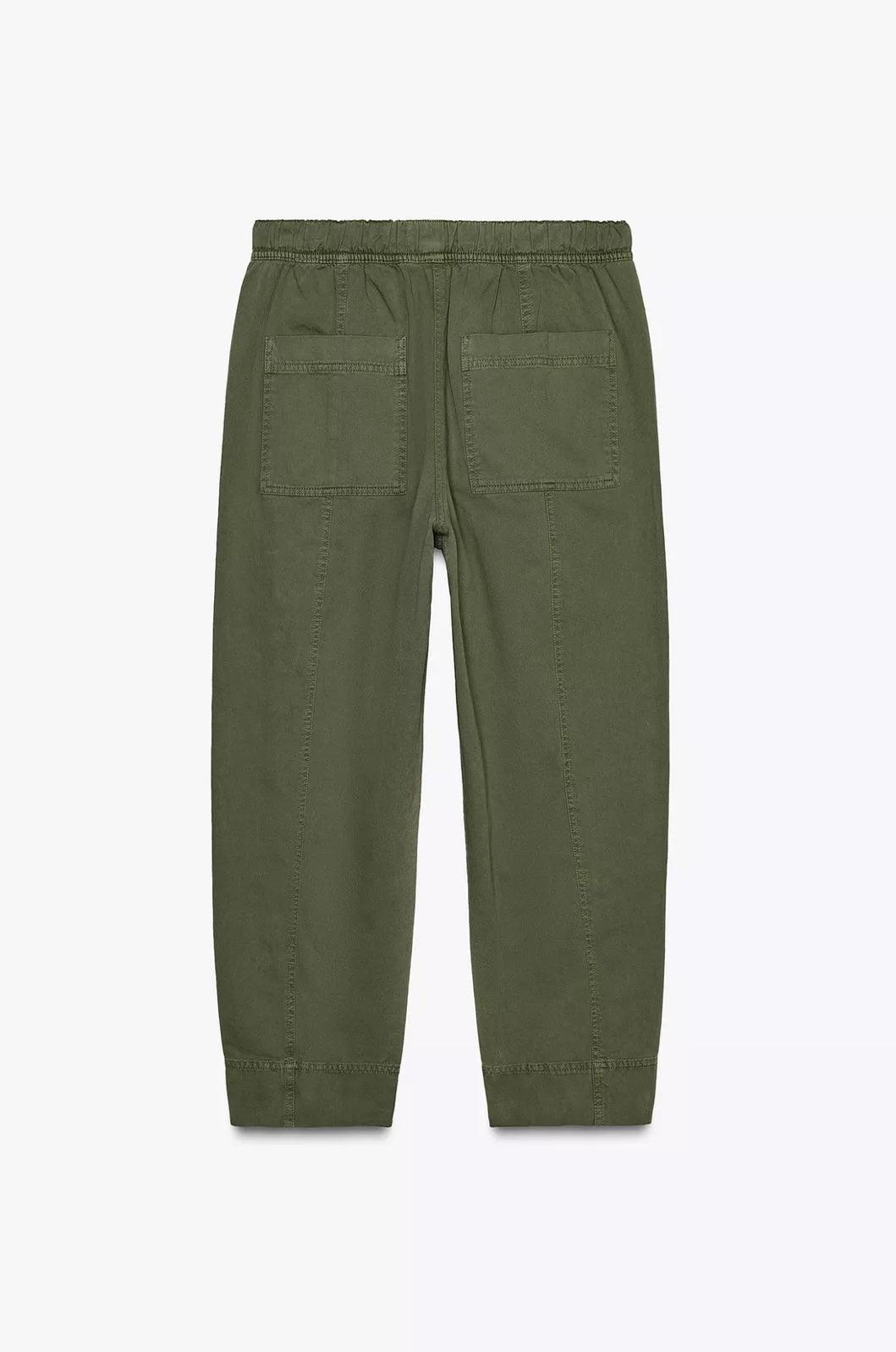 ELASTIC WAISTBAND COTTON PANTS