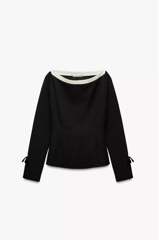 TOP BOUCLÉ LAZOS
